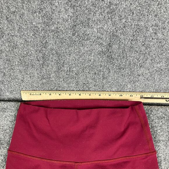 Lululemon Leggings Womens Small Burgundy High Rise Stretch Yoga Pants - Picture 5 of 8